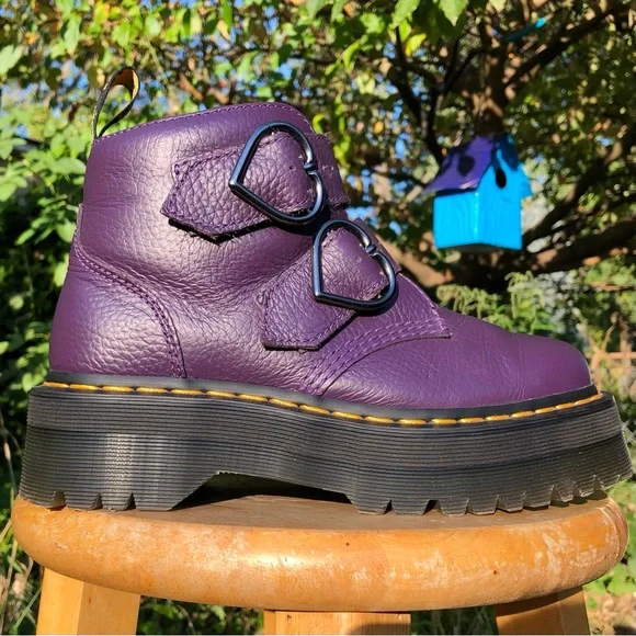 Martens Shoes Dr Martens Devon Heart Platform Boots Poshmark